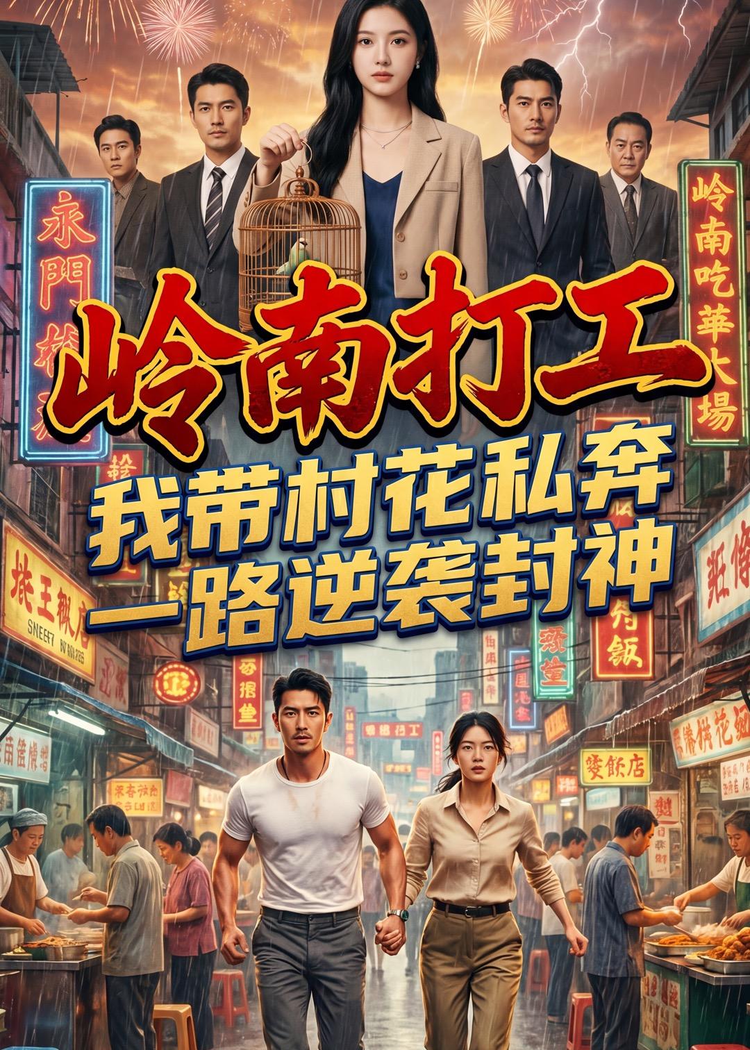 岭南打工：我带村花私奔，一路逆袭封神（80集）Ai短剧