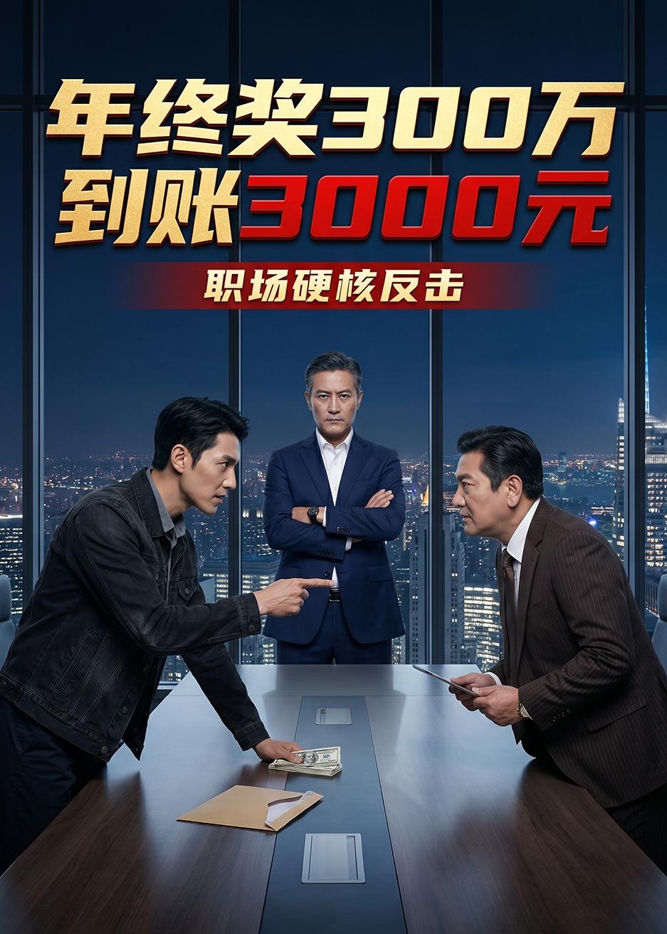年终奖300万到账3000元(41集)Ai短剧