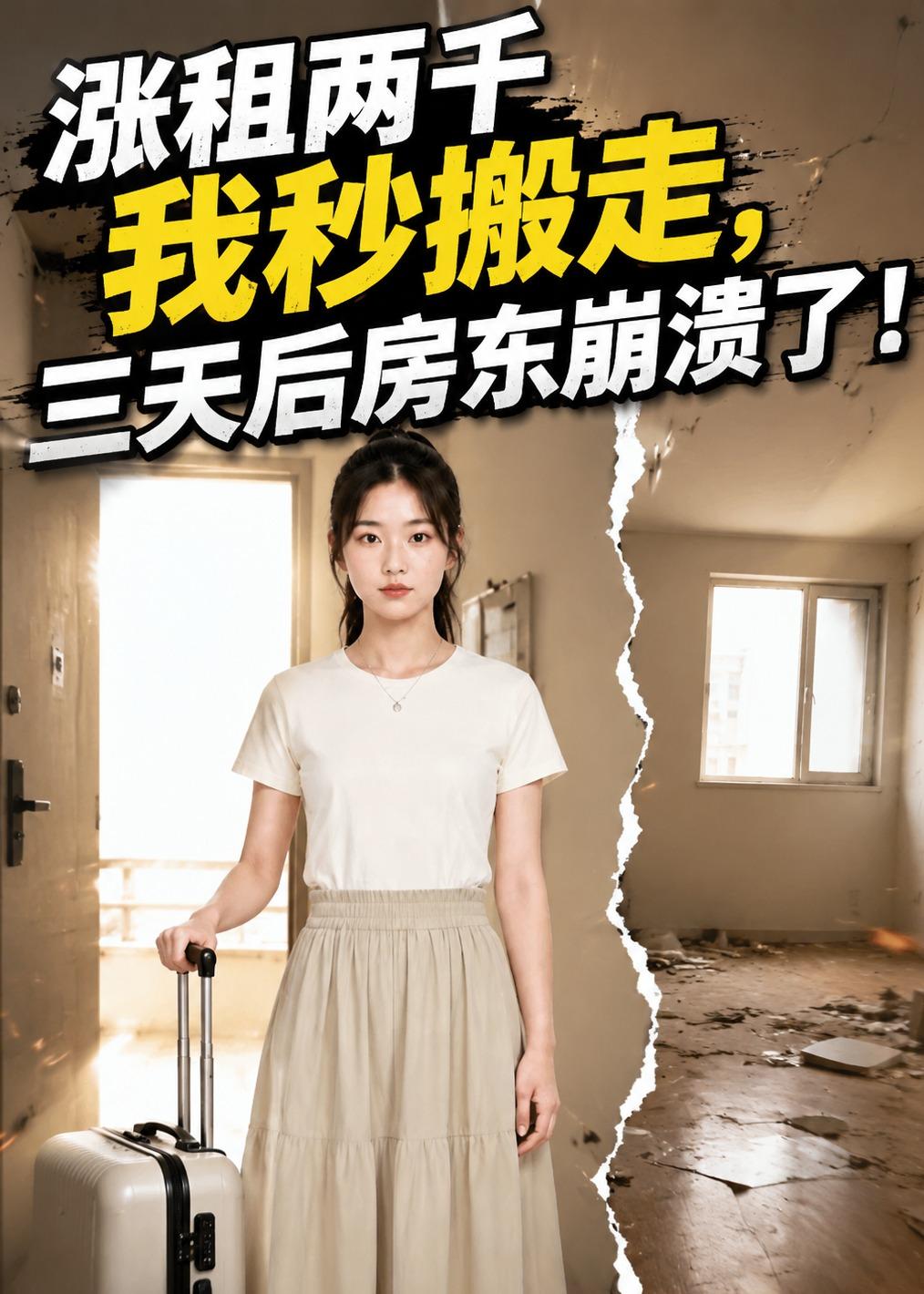 涨租两千我秒搬走，三天后房东崩溃了！（43集）Ai短剧