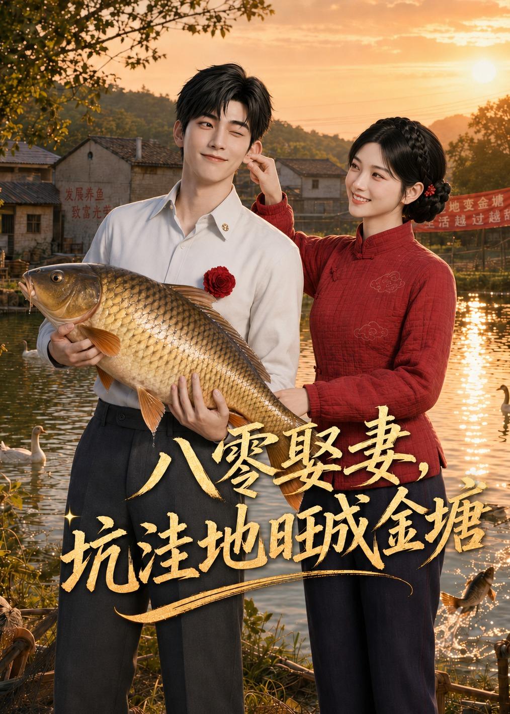 八零娶妻，坑洼地旺成金塘（43集）AI短剧