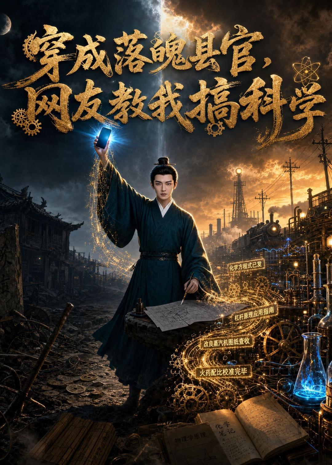 穿成落魄县官，网友教我搞科学（50集）