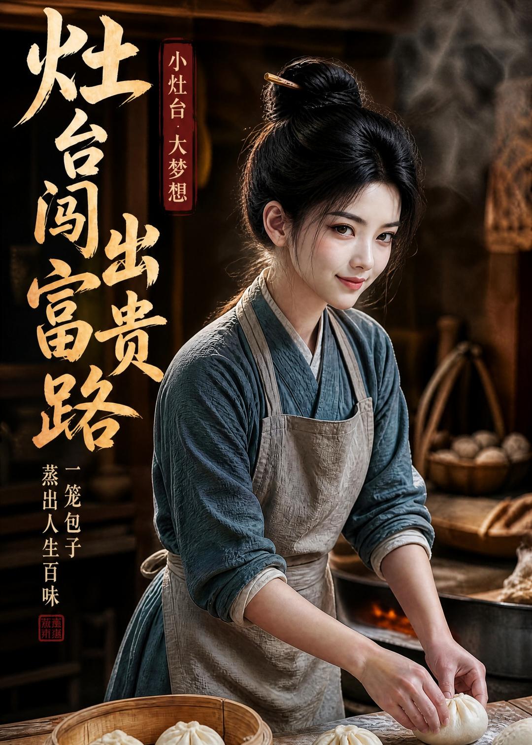 灶台闯出富贵路（39集）AI短剧