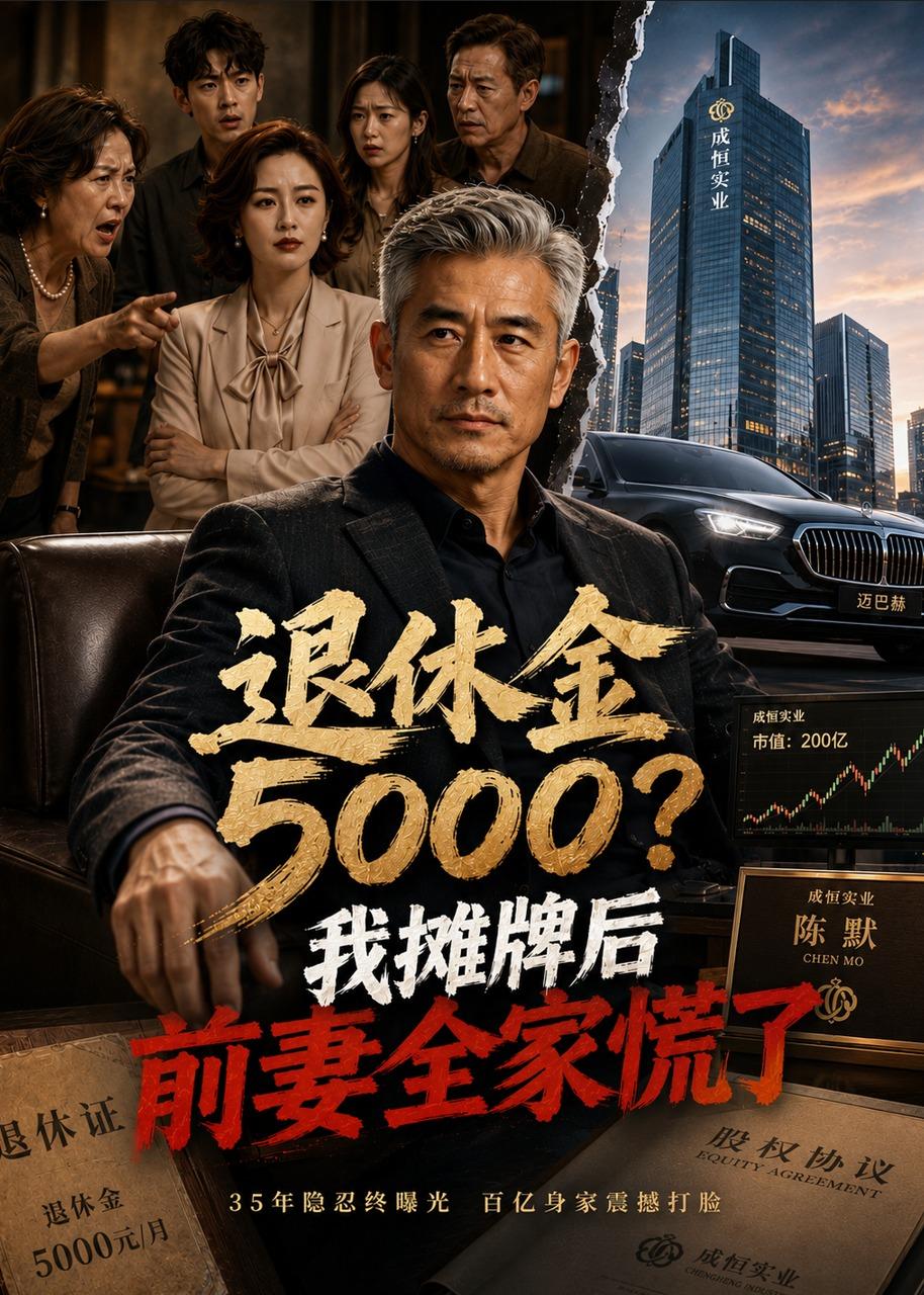 退休金5000？我摊牌后前妻全家慌了（53集）AI短剧