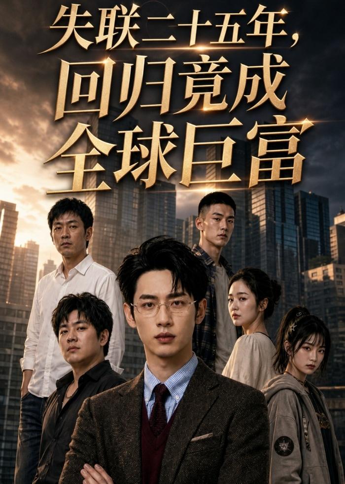 失联二十五年，回归竟成全球巨富（70集）AI短剧