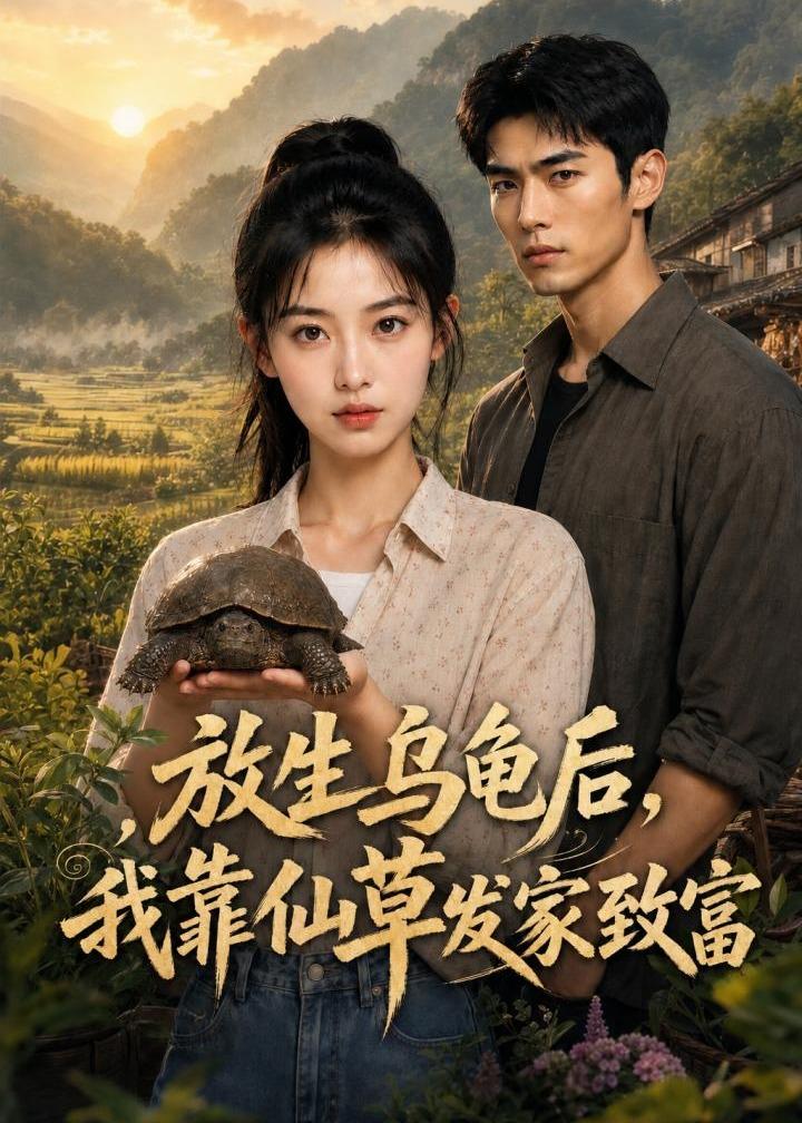 放生乌龟后我靠仙草发家致富（46集）AI短剧