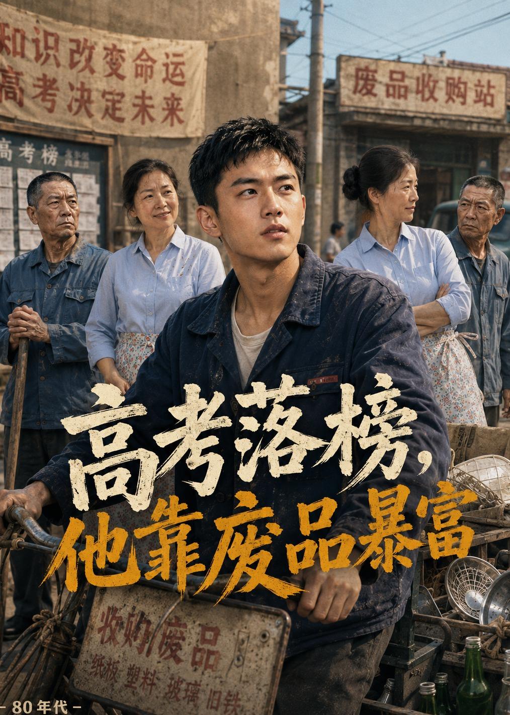 高考落榜，他靠废品暴富（42集）AI短剧