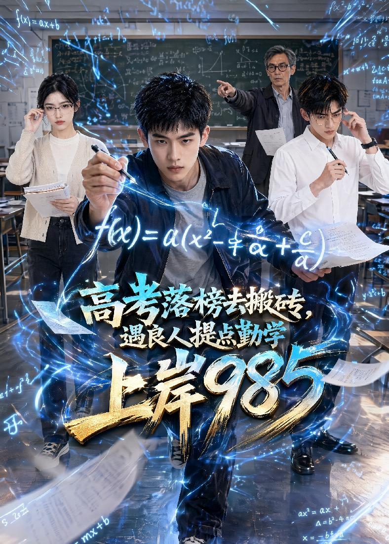 高考落榜去搬砖，遇良人提点勤学上岸985（54集）AI短剧