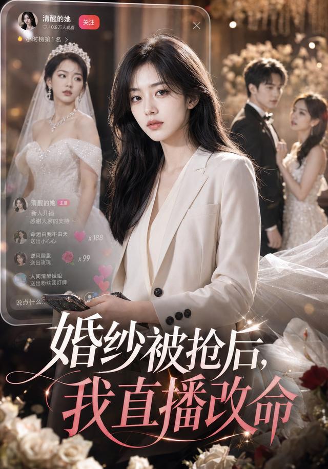 婚纱被抢后，我直播改命（60集）AI短剧