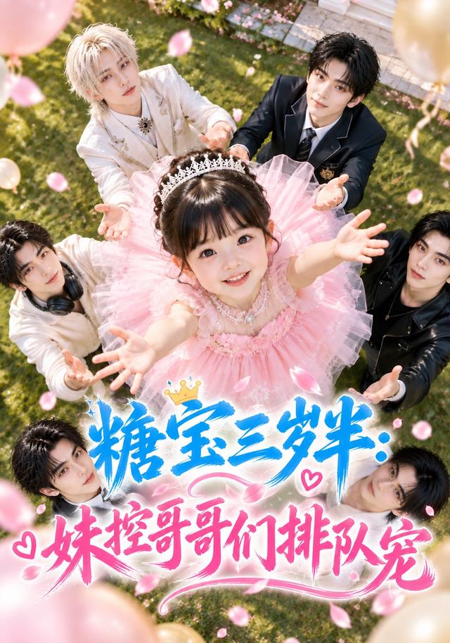 糖宝三岁半：妹控哥哥们排队宠（124集）AI短剧