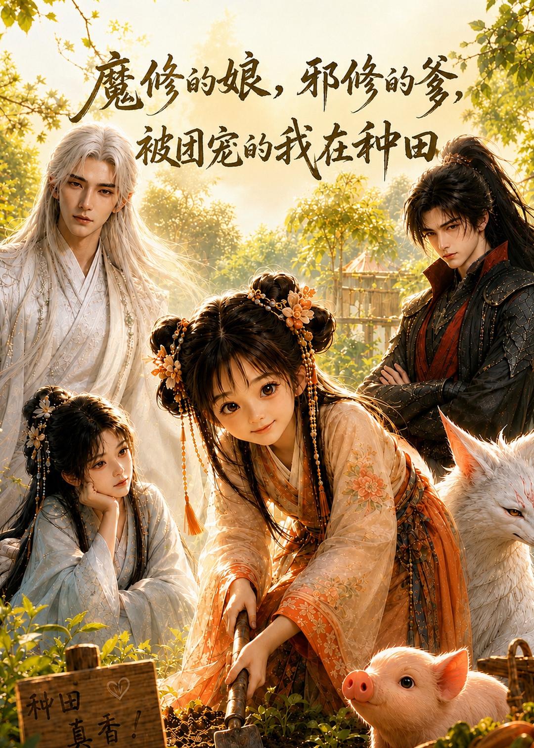 魔修的娘,邪修的爹,被团宠的我在种田(62集)