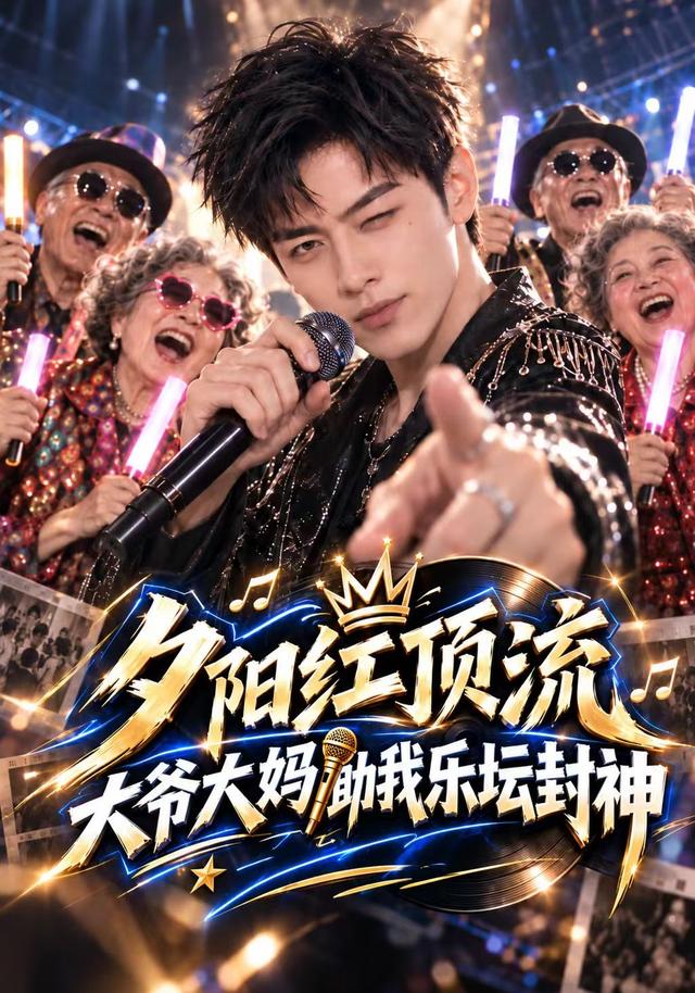 夕阳红顶流，大爷大妈助我乐坛封神（105集）AI短剧